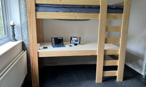 Desk Bed - Natural Pine